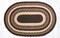 Earth Rugs C-313 Mocha / Frappuccino Oval Braided Rug 20" x 30"